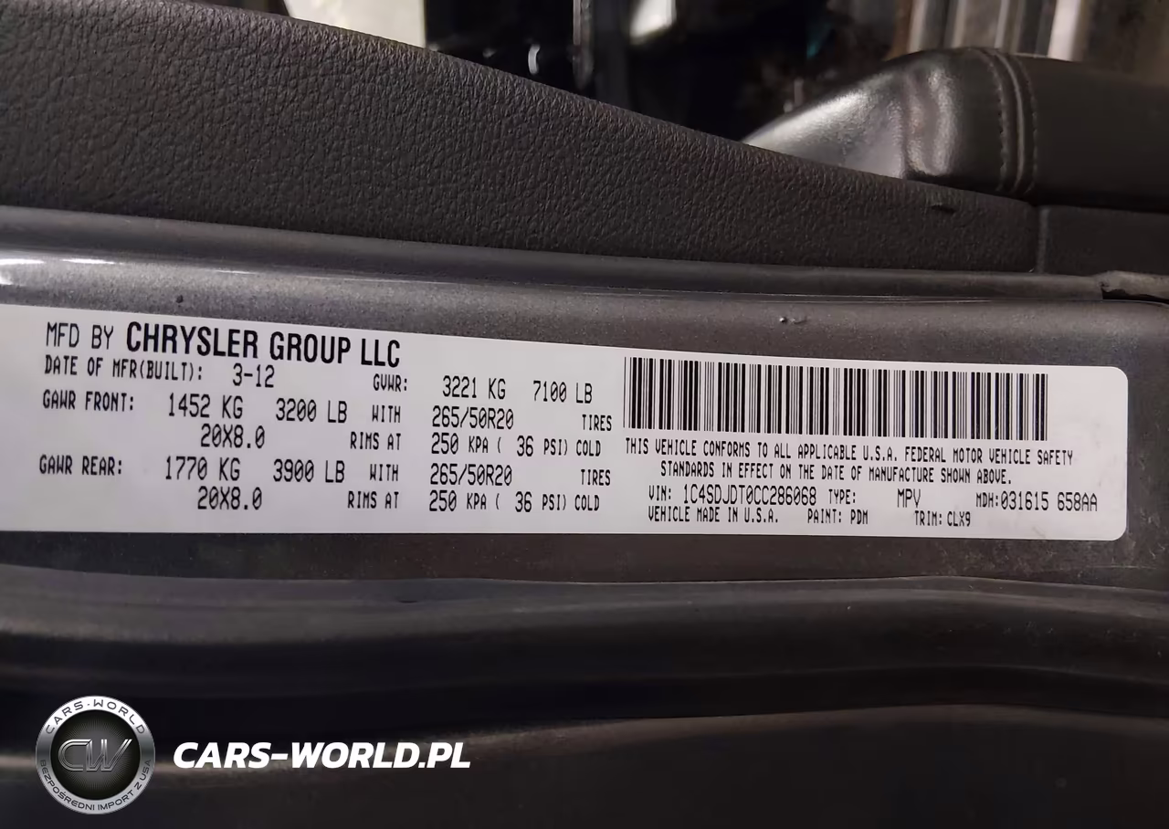 2012 Dodge Durango Crew VIN:1C4SDJDT0CC286068 - 9