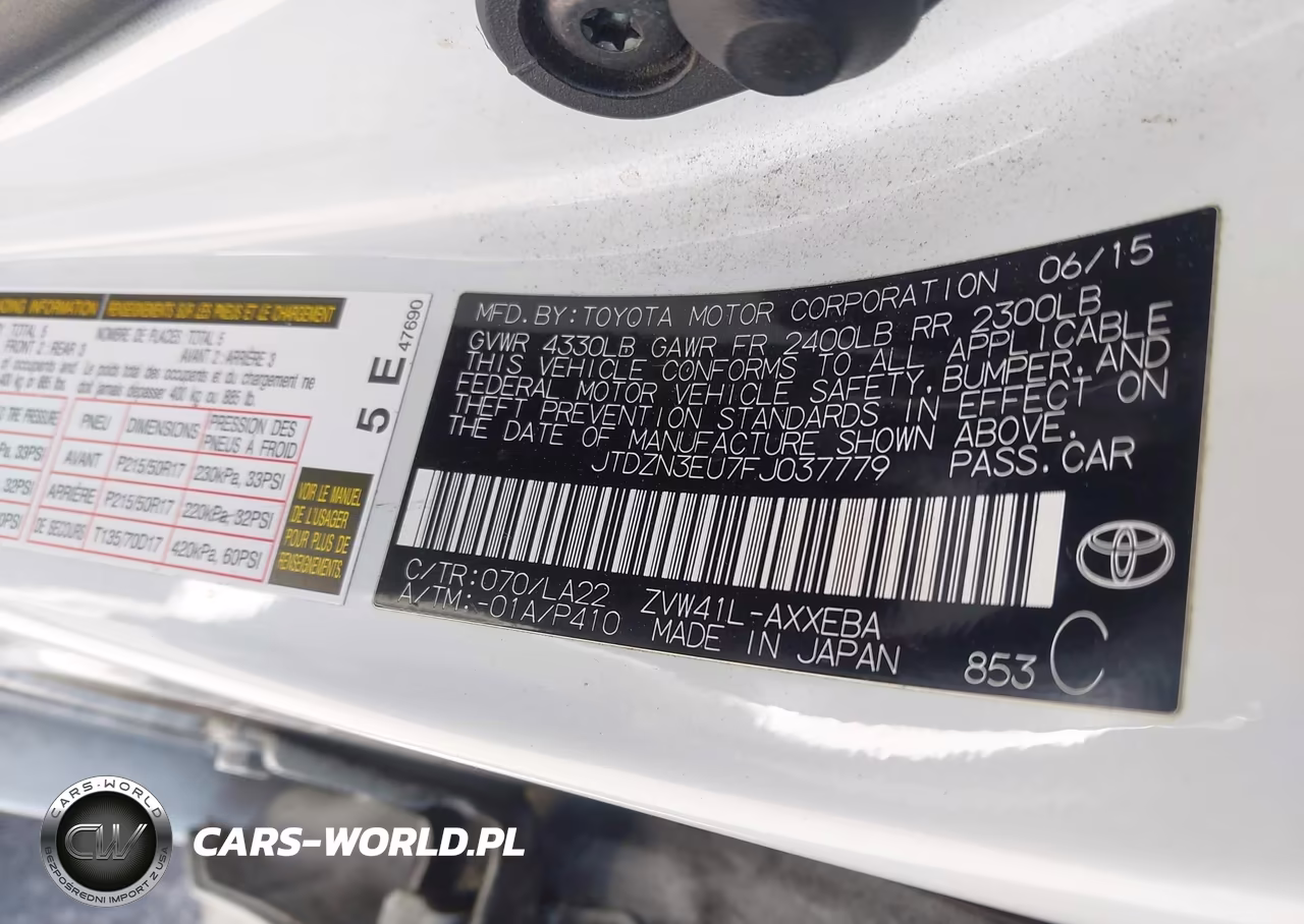 2015 Toyota Prius V Five VIN:JTDZN3EU7FJ037779 - 9