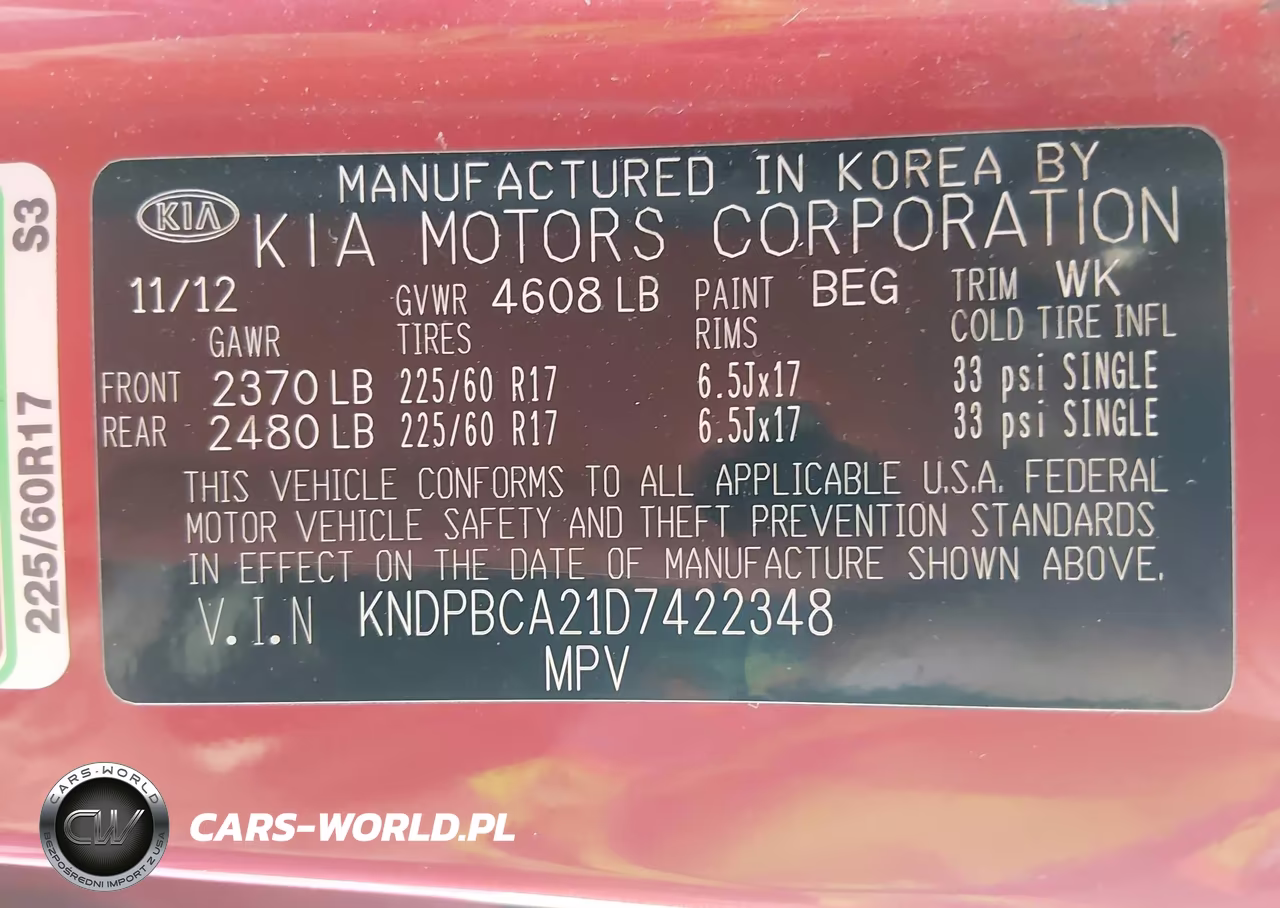 2013 Kia Sportage Lx VIN:KNDPBCA21D7422348 - 9