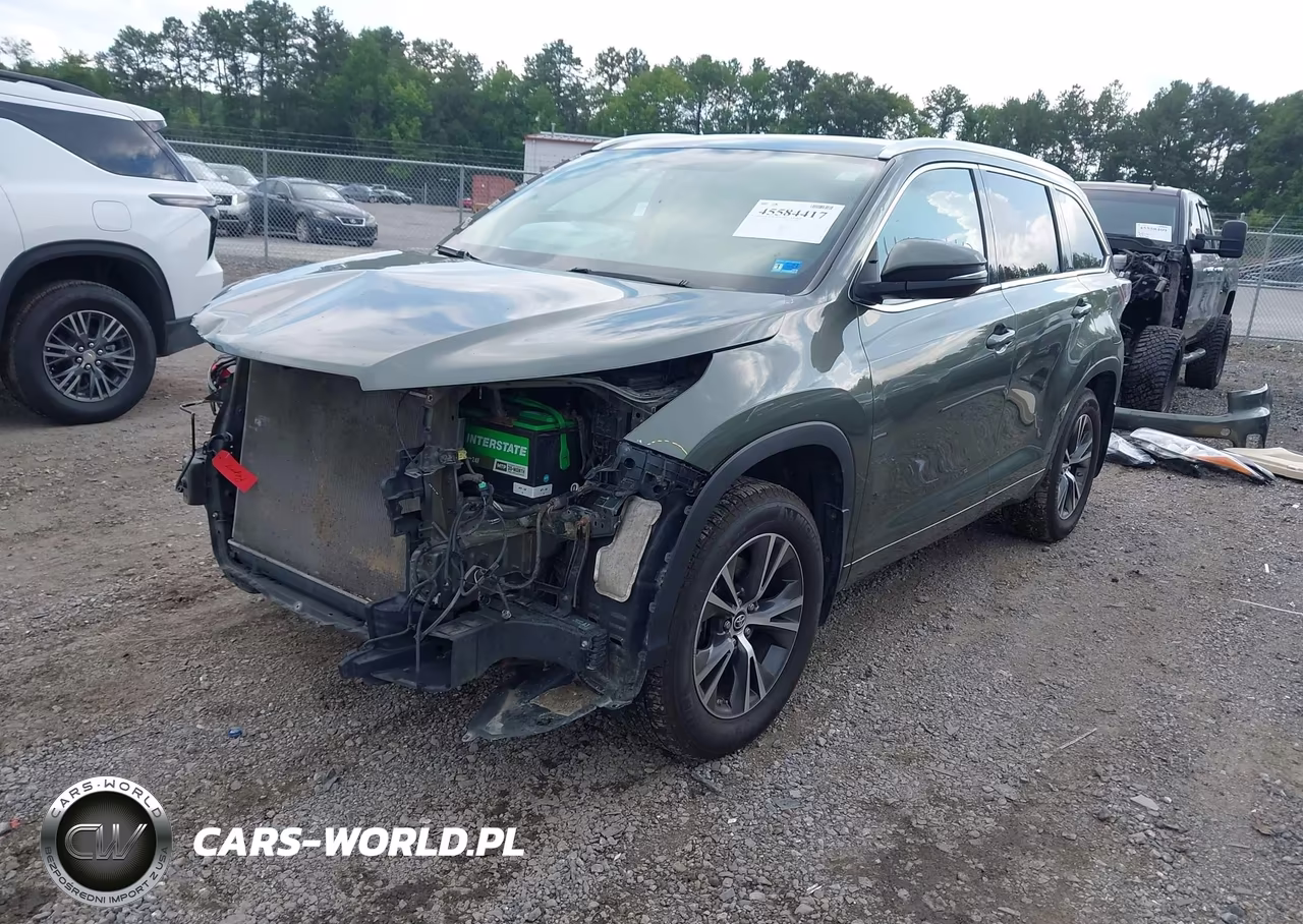 2016 Toyota Highlander Xle V6 VIN:5TDJKRFH3GS324860 - 2