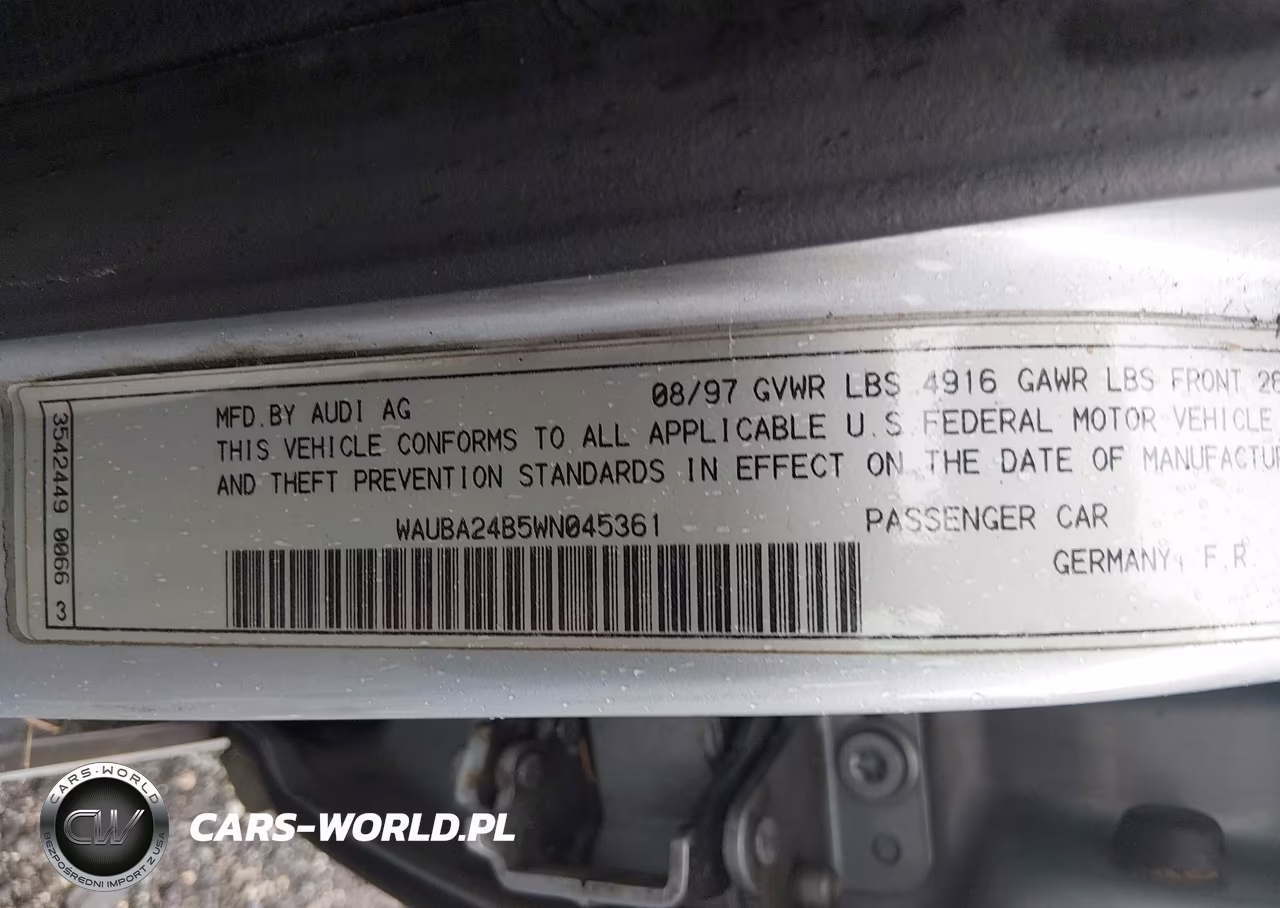 1998 Audi A6 VIN:WAUBA24B5WN045361 - 9