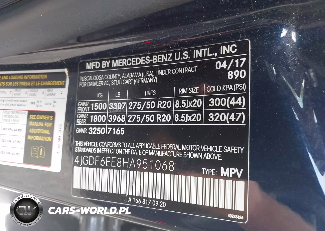 2017 Mercedes-Benz Gls 450 4Matic VIN:4JGDF6EE8HA951068 - 9