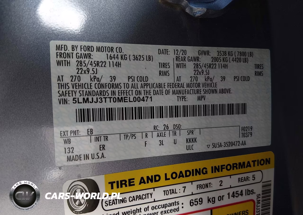 2021 Lincoln Navigator Black Label L VIN:5LMJJ3TT0MEL00471 - 9