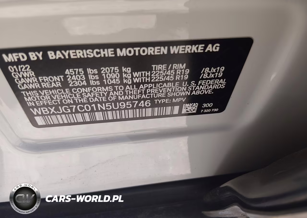 2022 BMW X1 Sdrive28I VIN:WBXJG7C01N5U95746 - 9