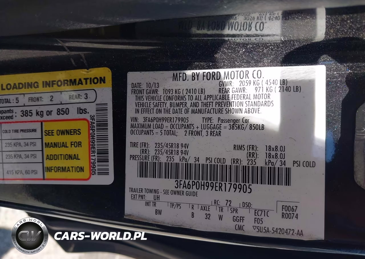 2014 Ford Fusion Se VIN:3FA6P0H99ER179905 - 9
