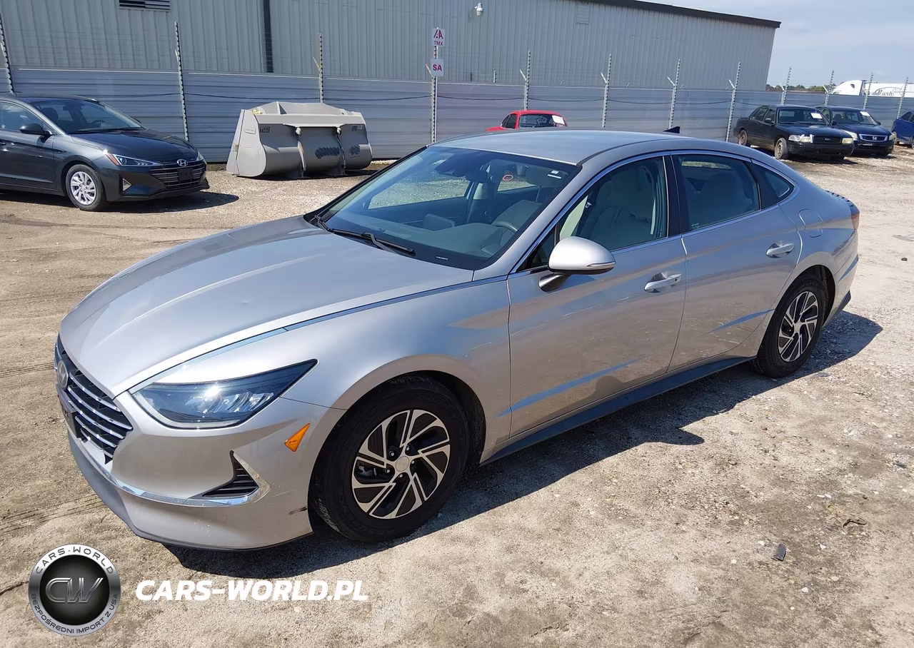 2021 Hyundai Sonata Blue VIN:KMHL24JJ3MA029798 - 2