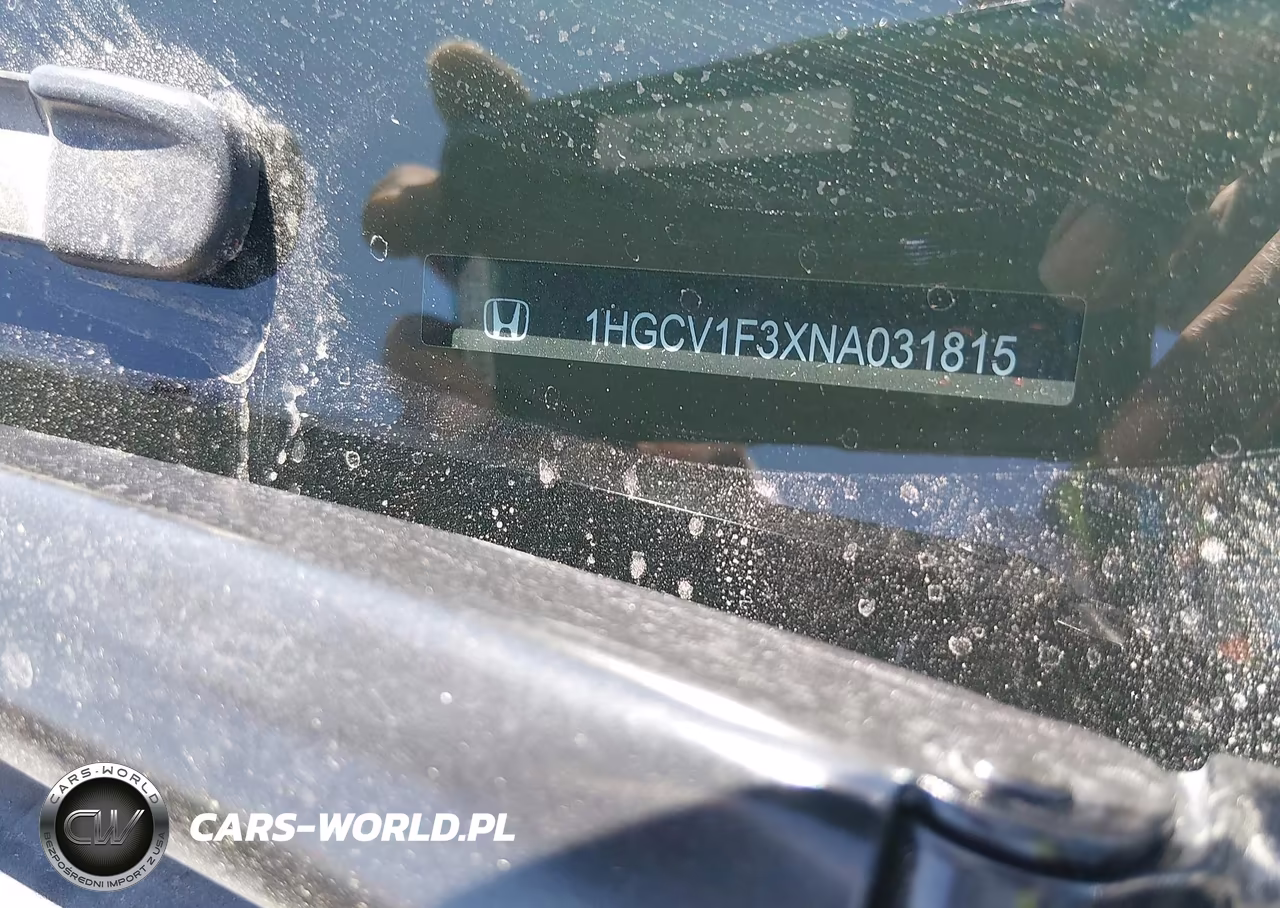 2022 Honda Accord Sport VIN:1HGCV1F3XNA031815 - 9