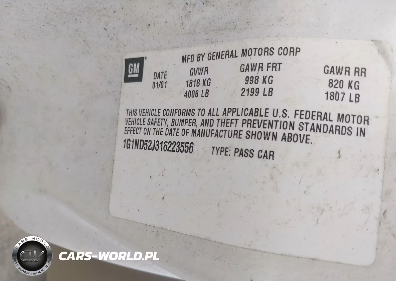 2001 Chevrolet Malibu VIN:1G1ND52J316223556 - 9