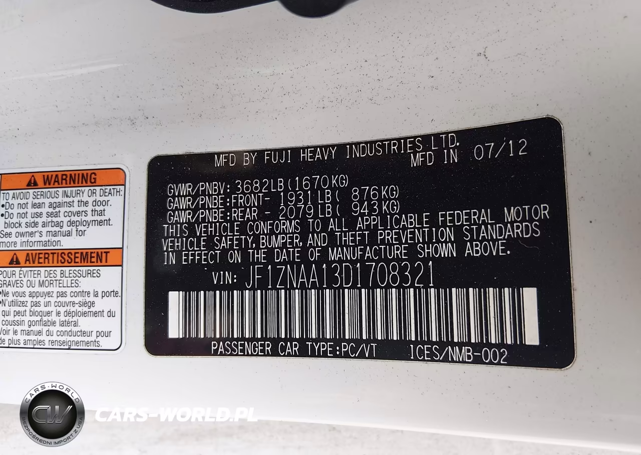 2013 Scion Fr-S VIN:JF1ZNAA13D1708321 - 9