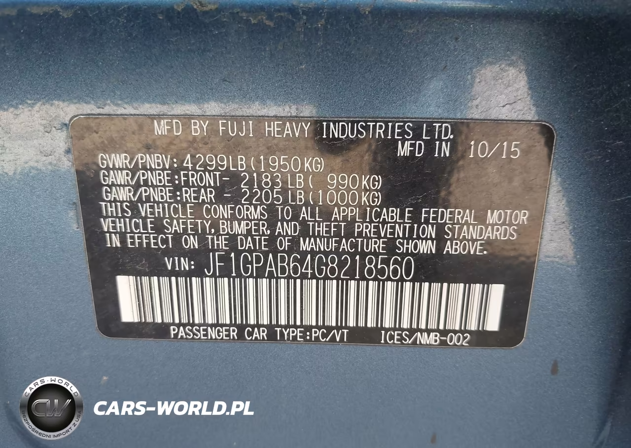 2016 Subaru Impreza 2.0I Premium VIN:JF1GPAB64G8218560 - 9