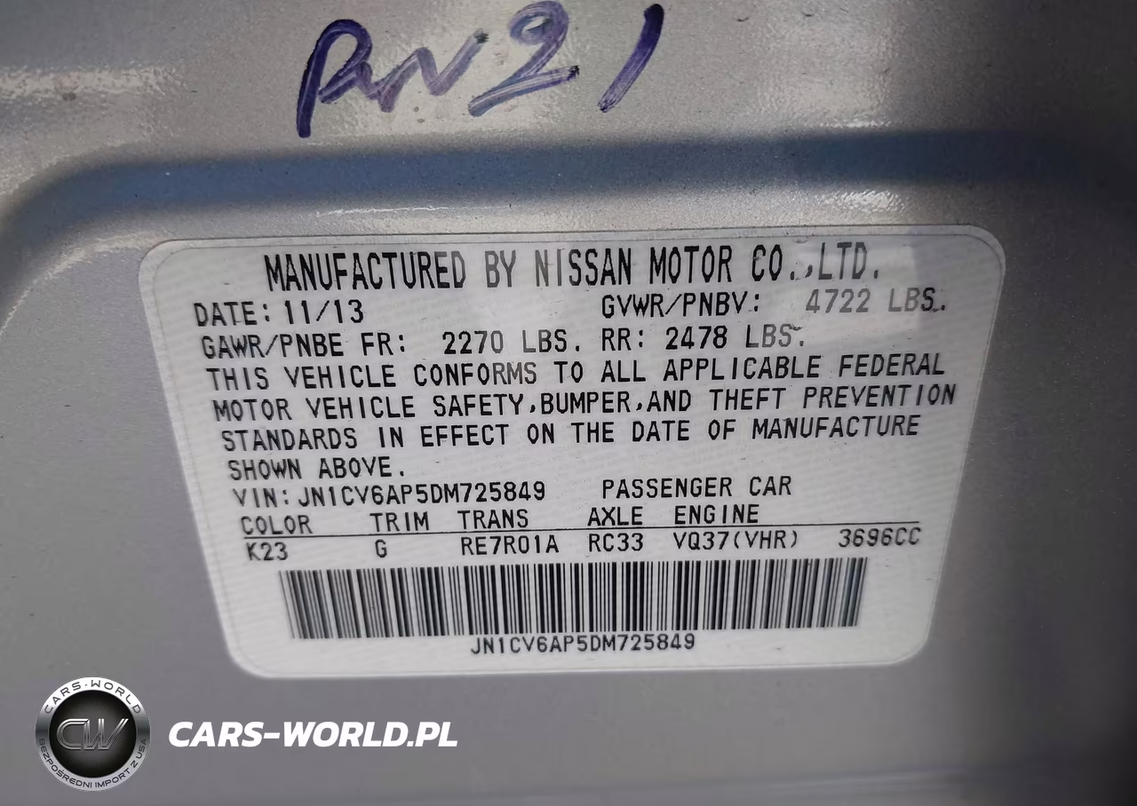 2013 Infiniti G37 Journey VIN:JN1CV6AP5DM725849 - 9