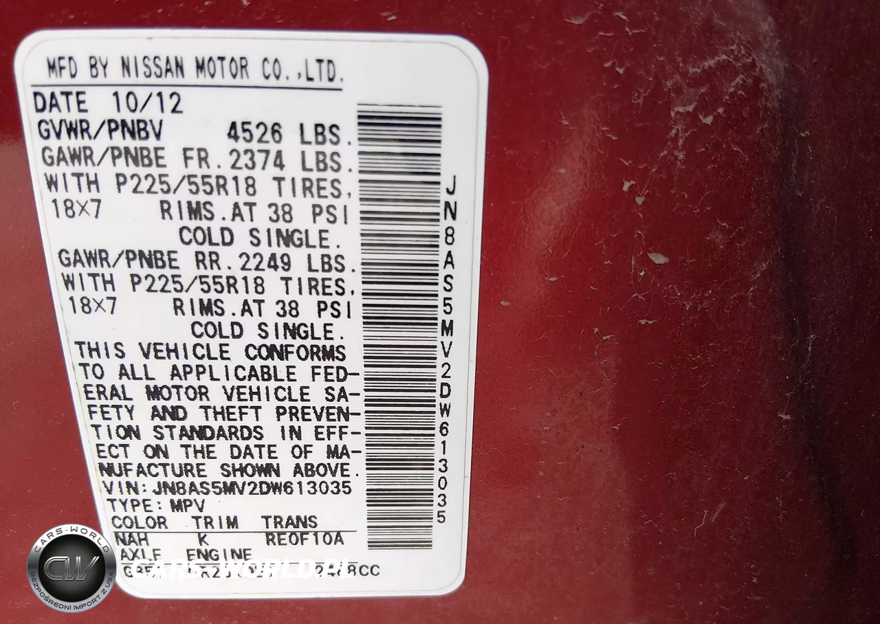 2013 Nissan Rogue Sv W-Sl Pkg VIN:JN8AS5MV2DW613035 - 9