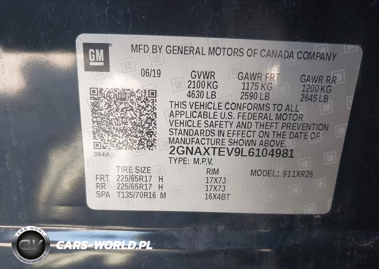 2020 Chevrolet Equinox Awd 2Fl VIN:2GNAXTEV9L6104981 - 9
