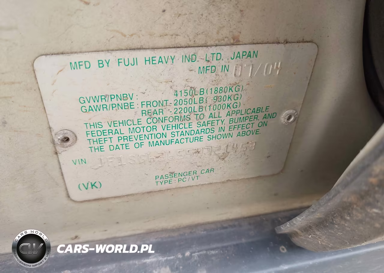 2005 Subaru Forester 2.5X VIN:JF1SG63655H721453 - 9
