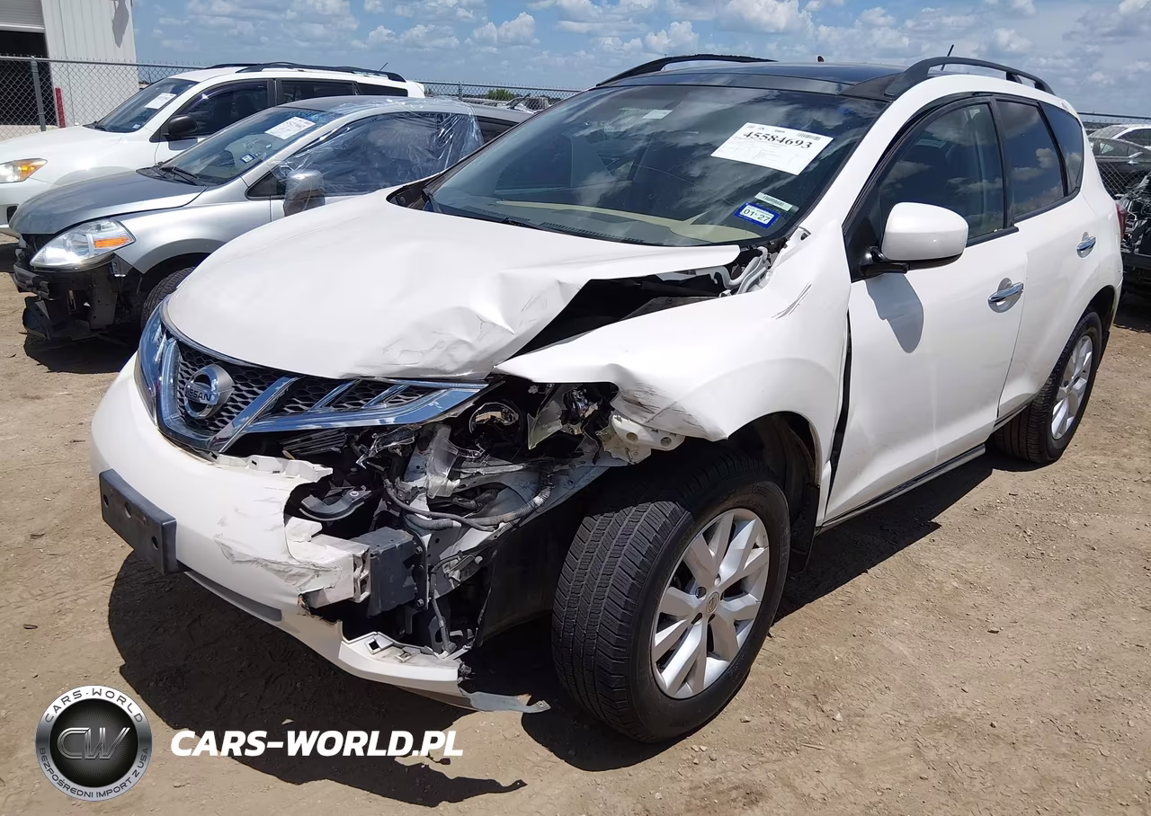 2012 Nissan Murano Sv VIN:JN8AZ1MU4CW103294 - 2