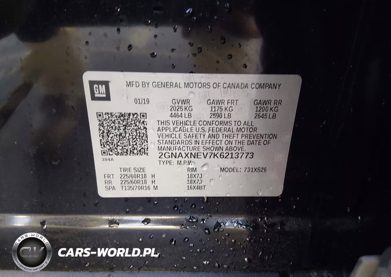 2019 Chevrolet Equinox Premier VIN:2GNAXNEV7K6213773 - 9