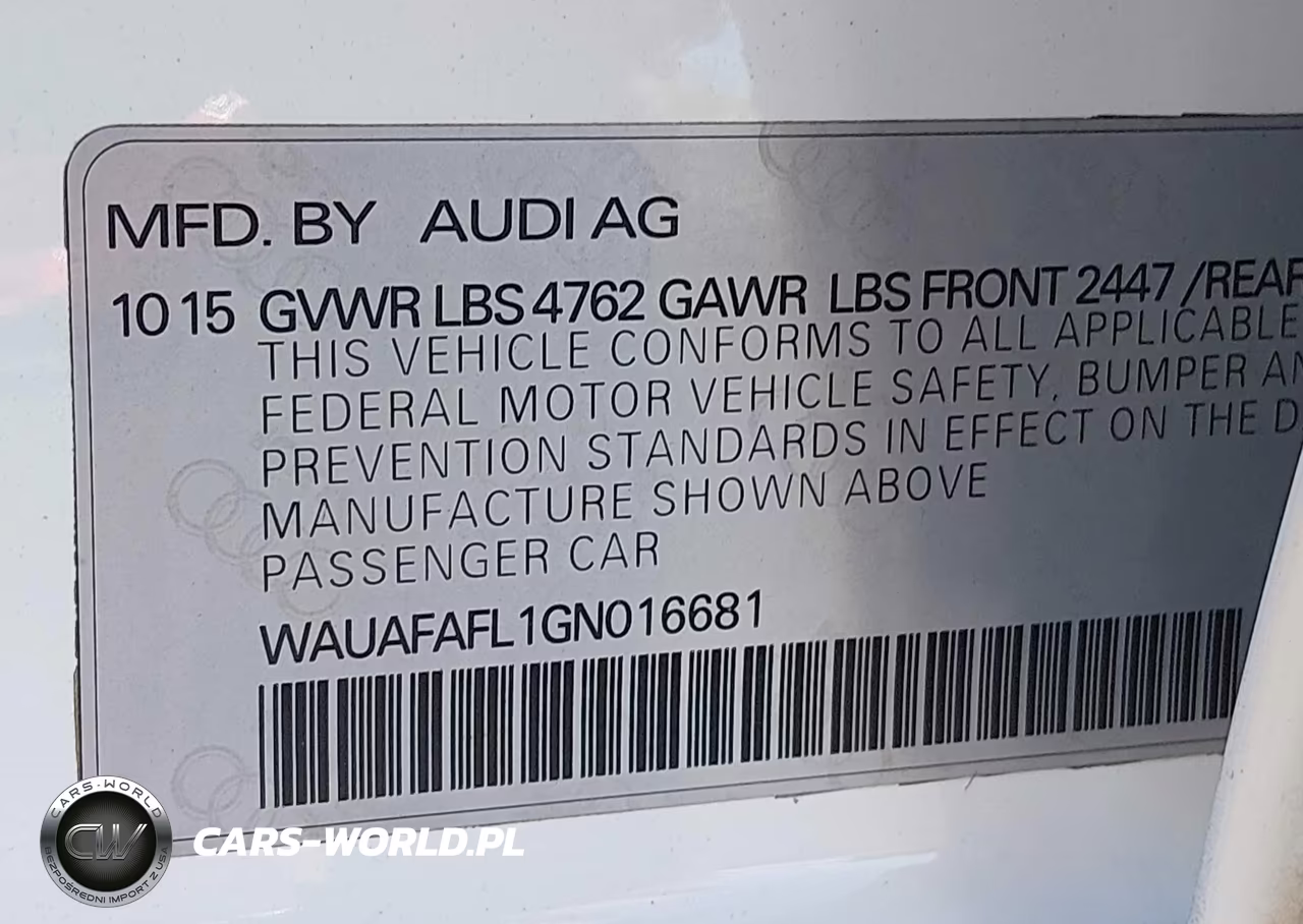 2016 Audi A4 Premium VIN:WAUAFAFL1GN016681 - 9