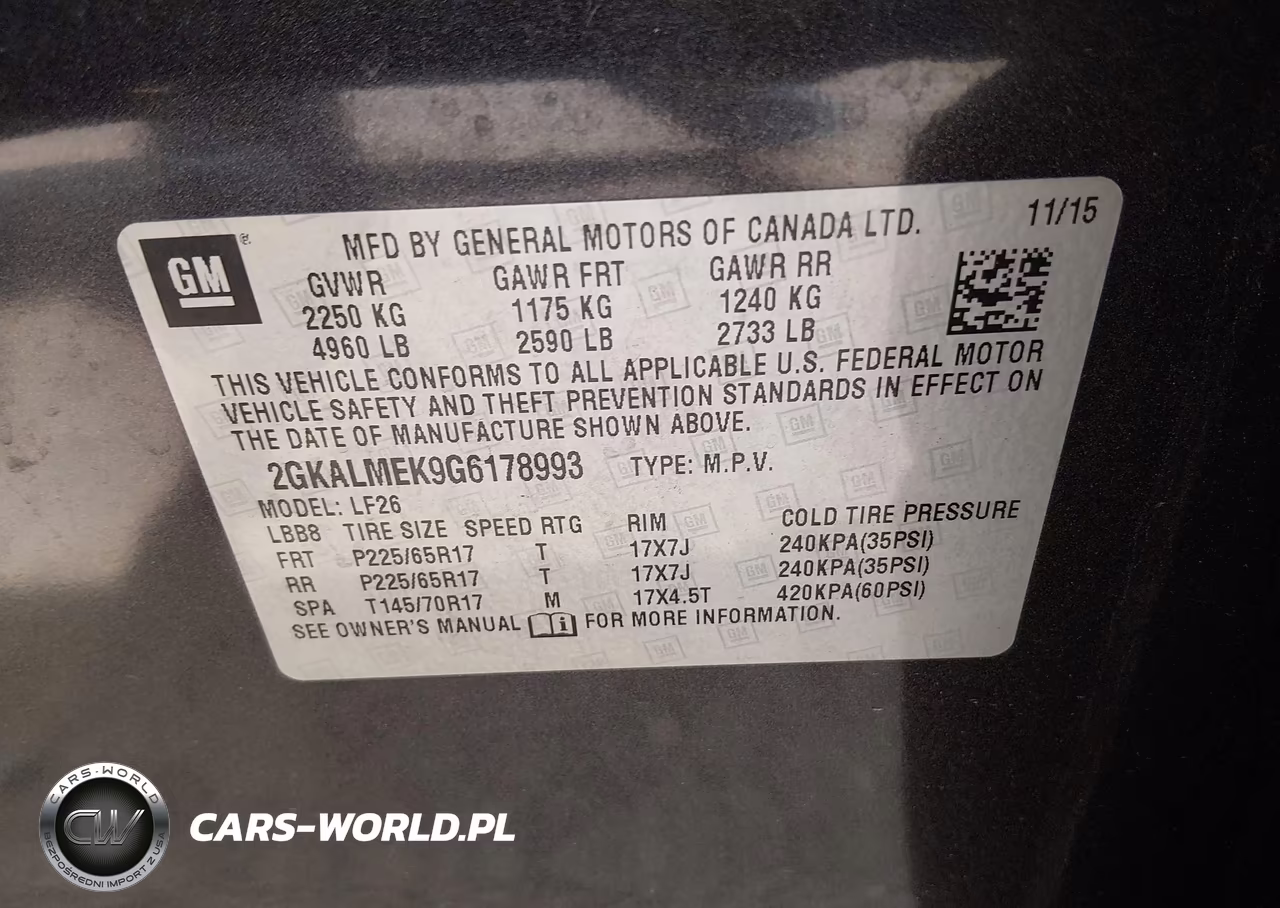 2016 GMC Terrain Sle-1 VIN:2GKALMEK9G6178993 - 9