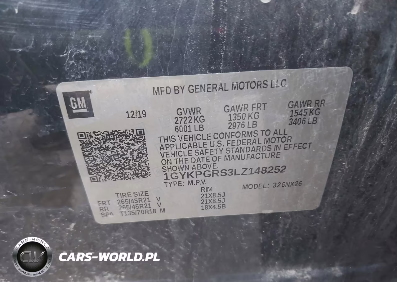 2020 Cadillac Xt6 Awd Sport VIN:1GYKPGRS3LZ148252 - 9