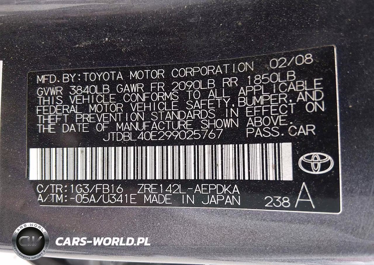2009 Toyota Corolla Le VIN:JTDBL40E299025767 - 9