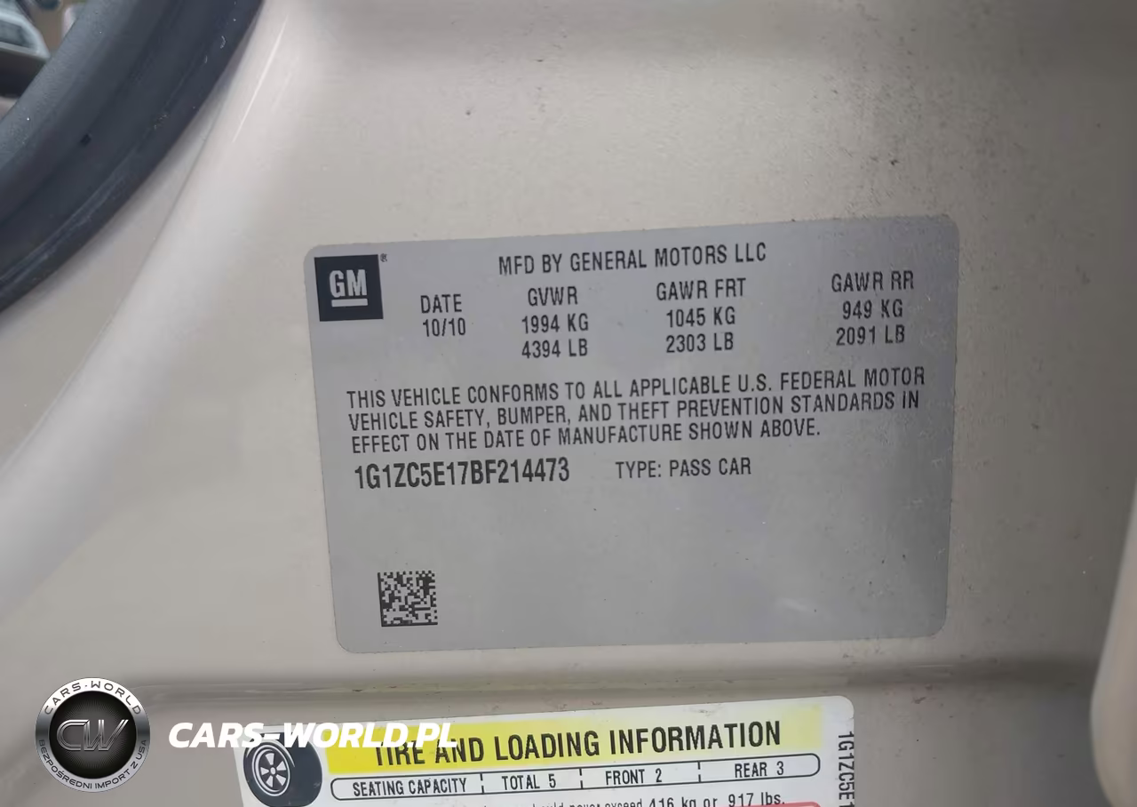 2011 Chevrolet Malibu 1Lt VIN:1G1ZC5E17BF214473 - 9
