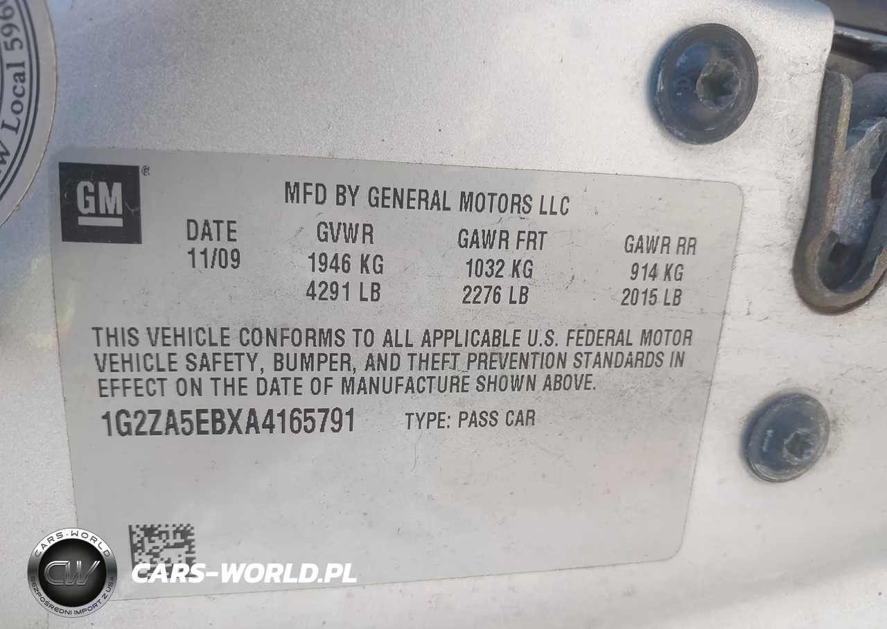 2010 Pontiac G6 VIN:1G2ZA5EBXA4165791 - 9