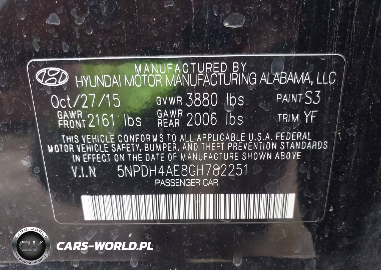 2016 Hyundai Elantra Se VIN:5NPDH4AE8GH782251 - 9