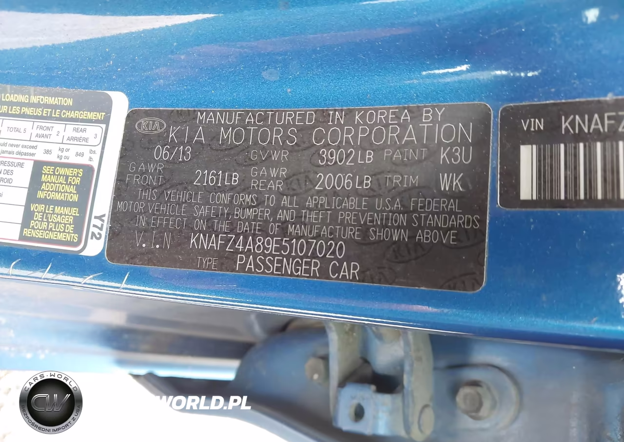 2014 Kia Forte Ex VIN:KNAFZ4A89E5107020 - 9