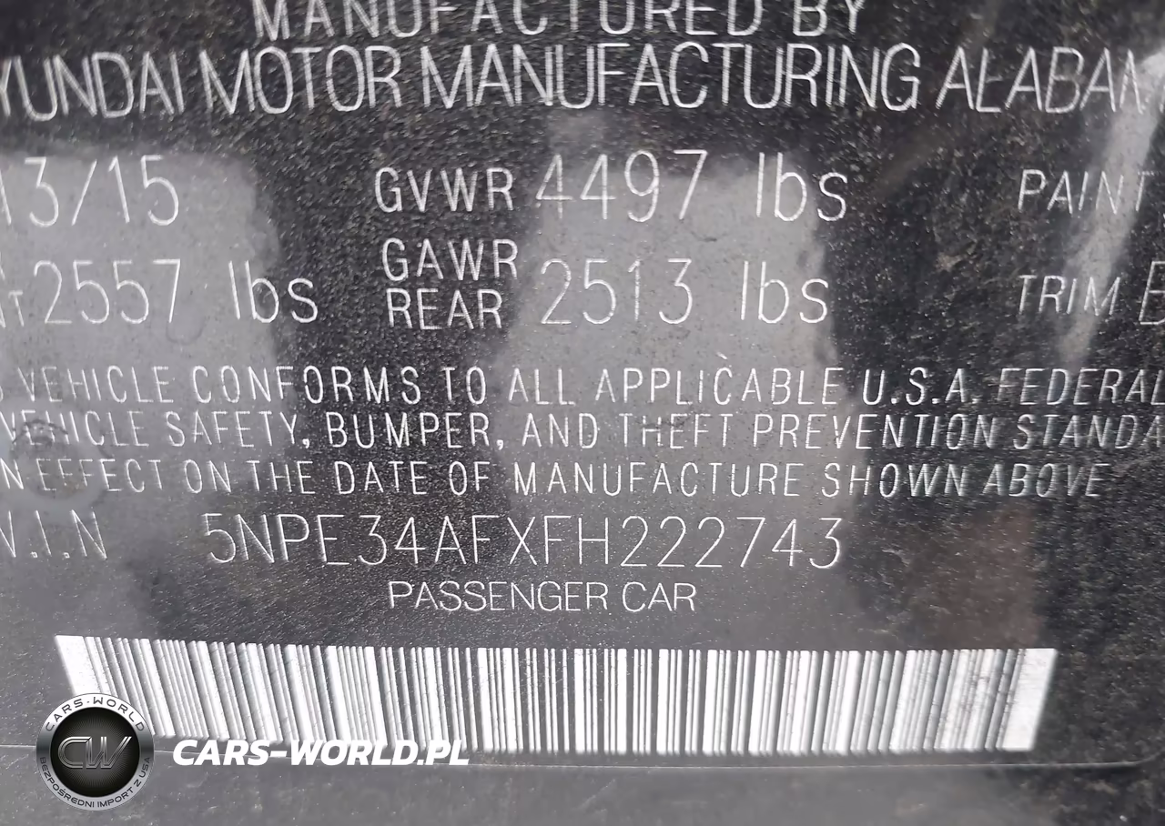 2015 Hyundai Sonata Sport VIN:5NPE34AFXFH222743 - 9