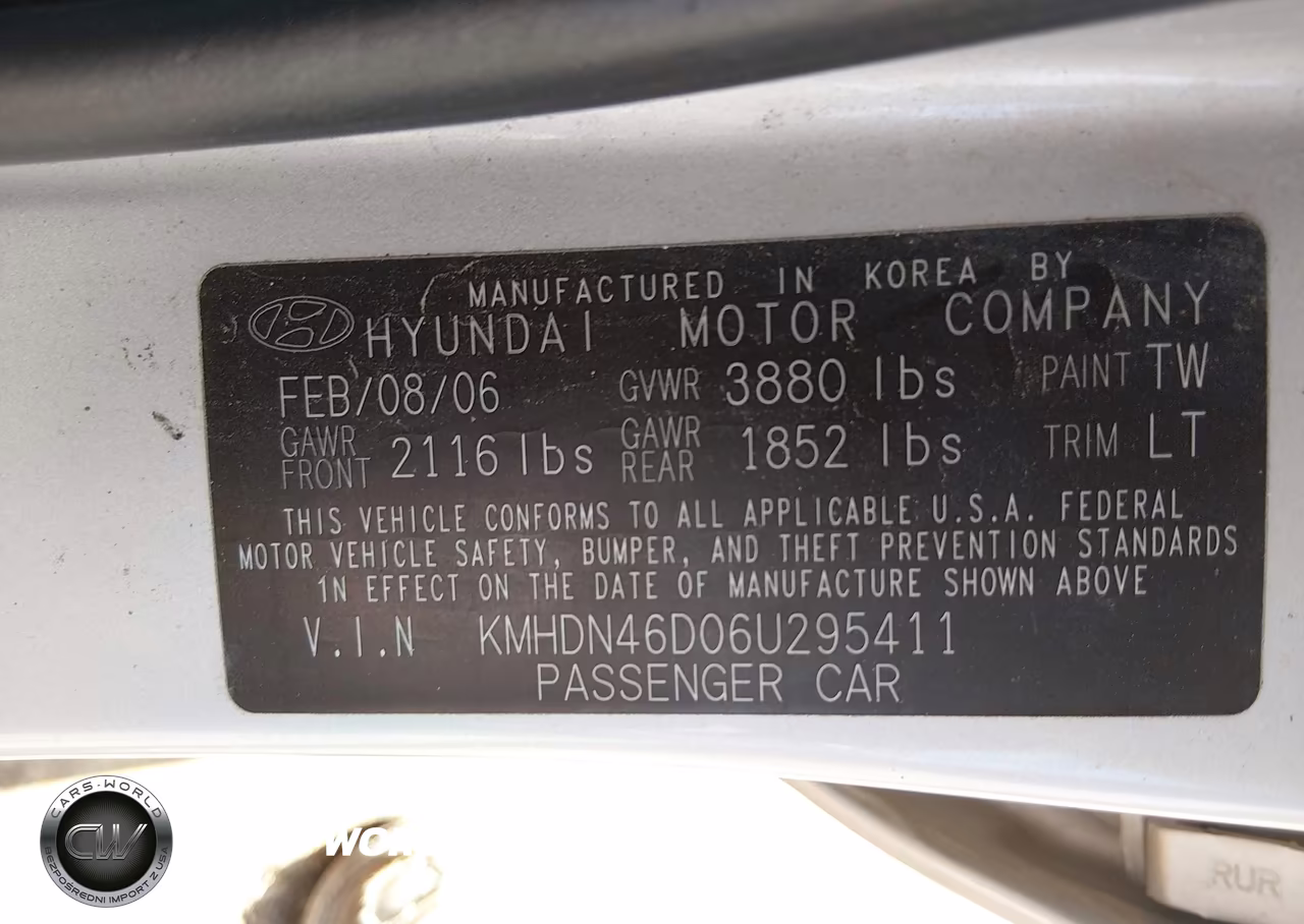 2006 Hyundai Elantra Gls-Limited VIN:KMHDN46D06U295411 - 9
