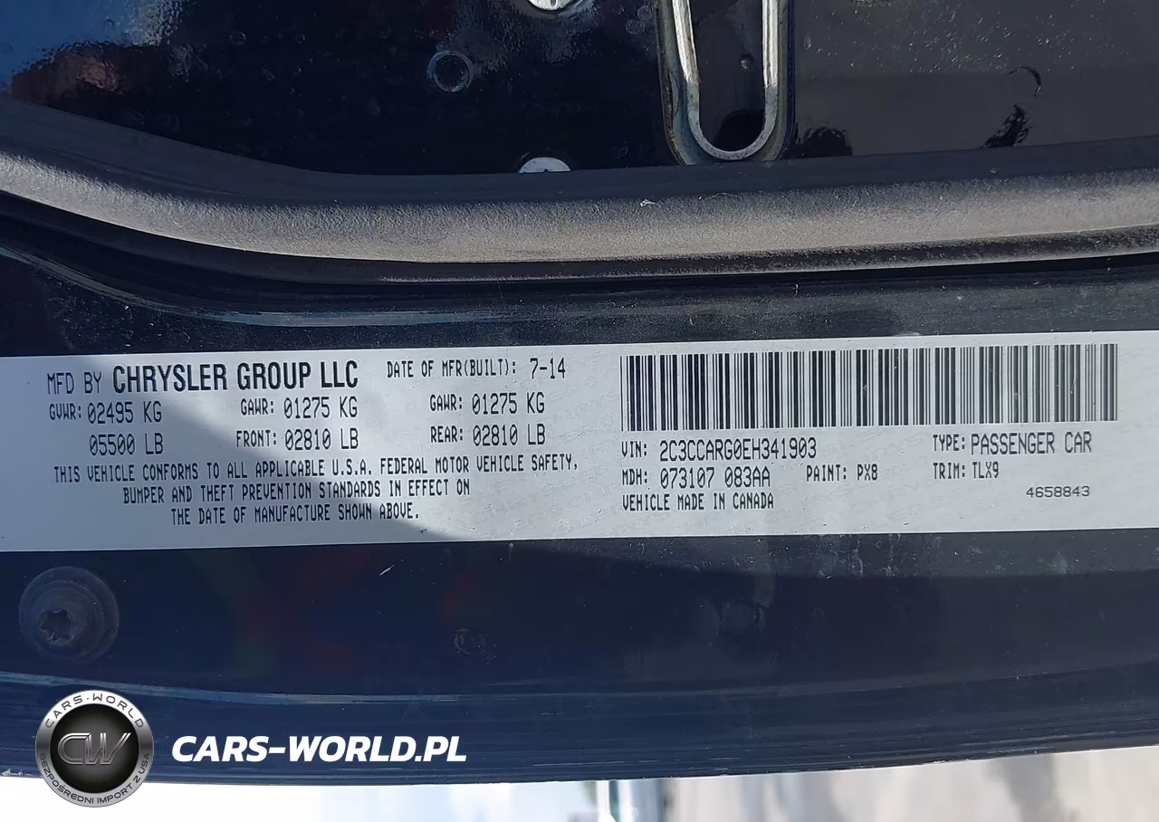 2014 Chrysler 300 VIN:2C3CCARG0EH341903 - 9