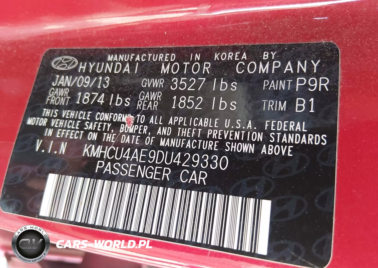 2013 Hyundai Accent Gls VIN:KMHCU4AE9DU429330 - 9