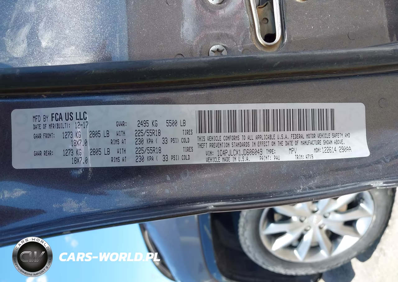 2018 Jeep Cherokee Latitude Tech Connect Fwd VIN:1C4PJLCX1JD606049 - 9