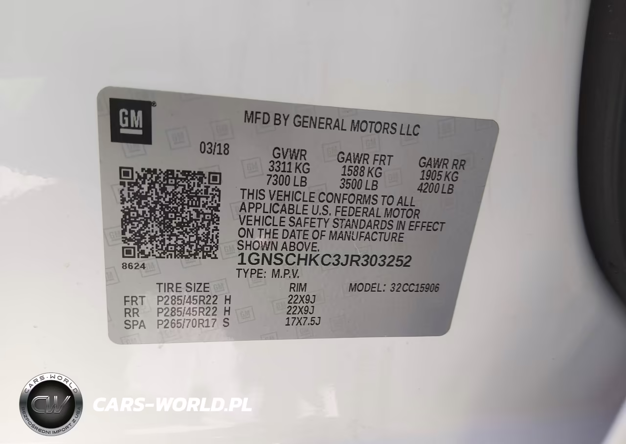 2018 Chevrolet Suburban Lt VIN:1GNSCHKC3JR303252 - 9