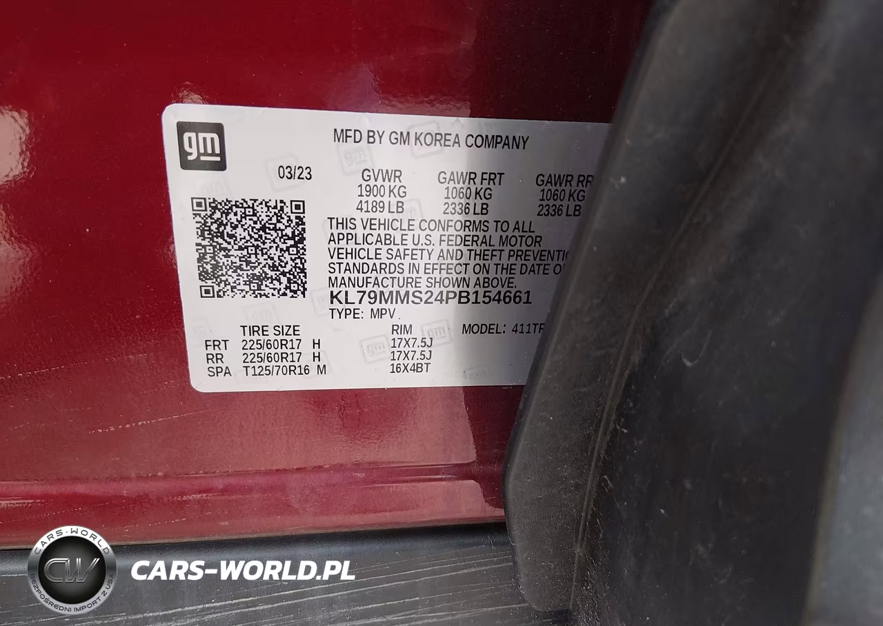 2023 Chevrolet Trailblazer Fwd Ls VIN:KL79MMS24PB154661 - 9