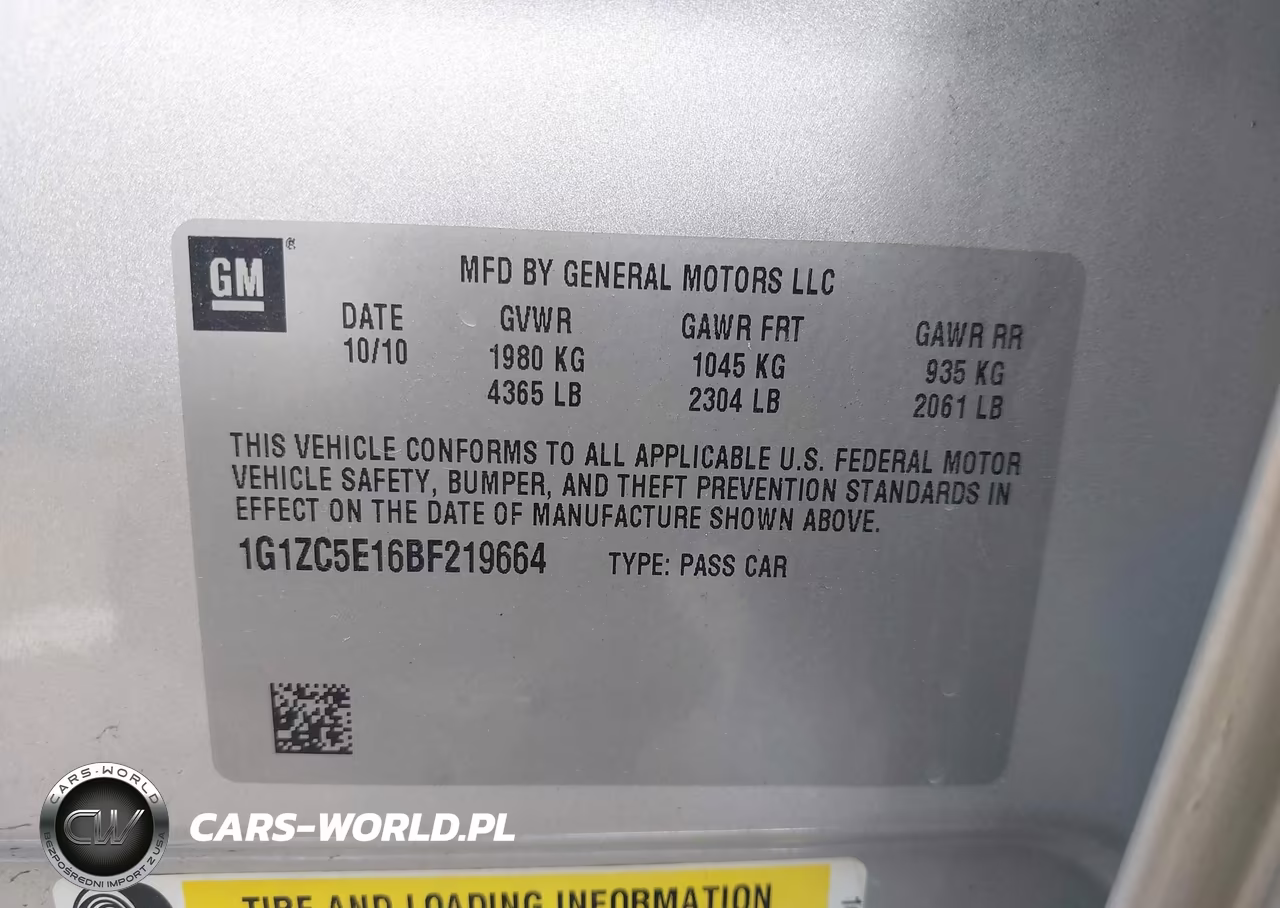 2011 Chevrolet Malibu 1Lt VIN:1G1ZC5E16BF219664 - 9