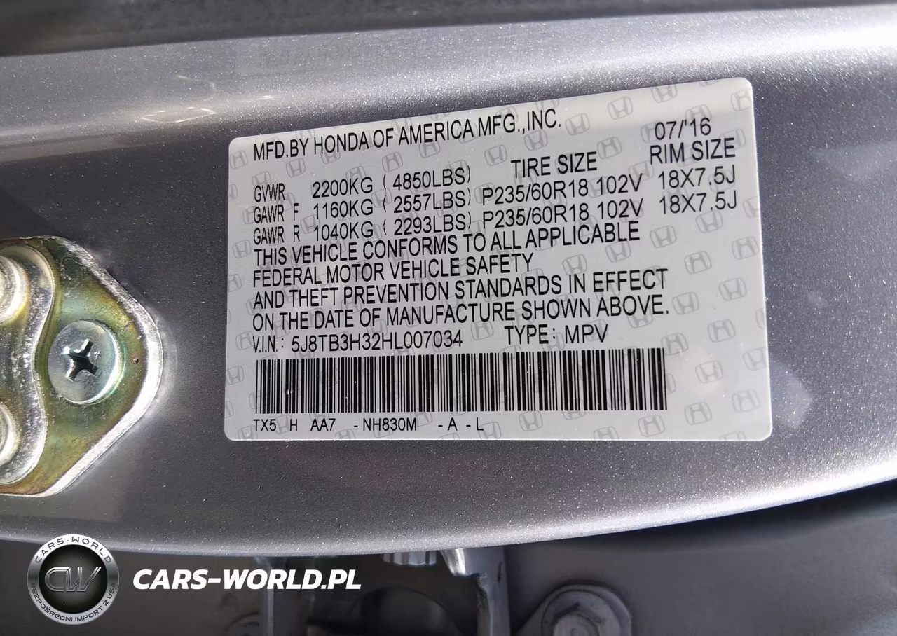 2017 Acura Rdx Acurawatch Plus Package VIN:5J8TB3H32HL007034 - 9