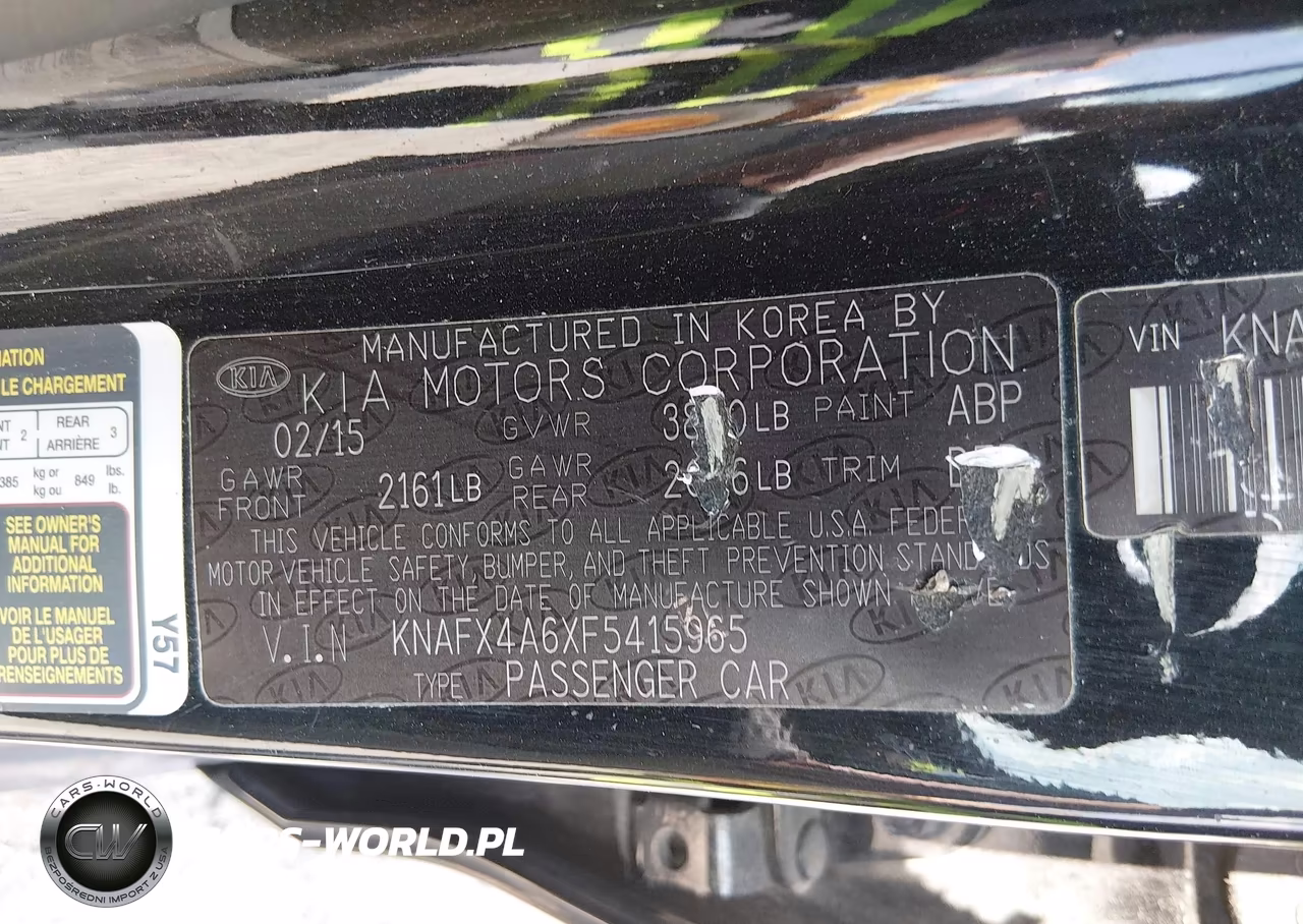 2015 Kia Forte Lx VIN:KNAFX4A6XF5415965 - 9