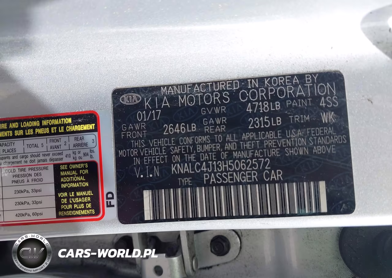 2017 Kia Cadenza Premium VIN:KNALC4J13H5062572 - 9