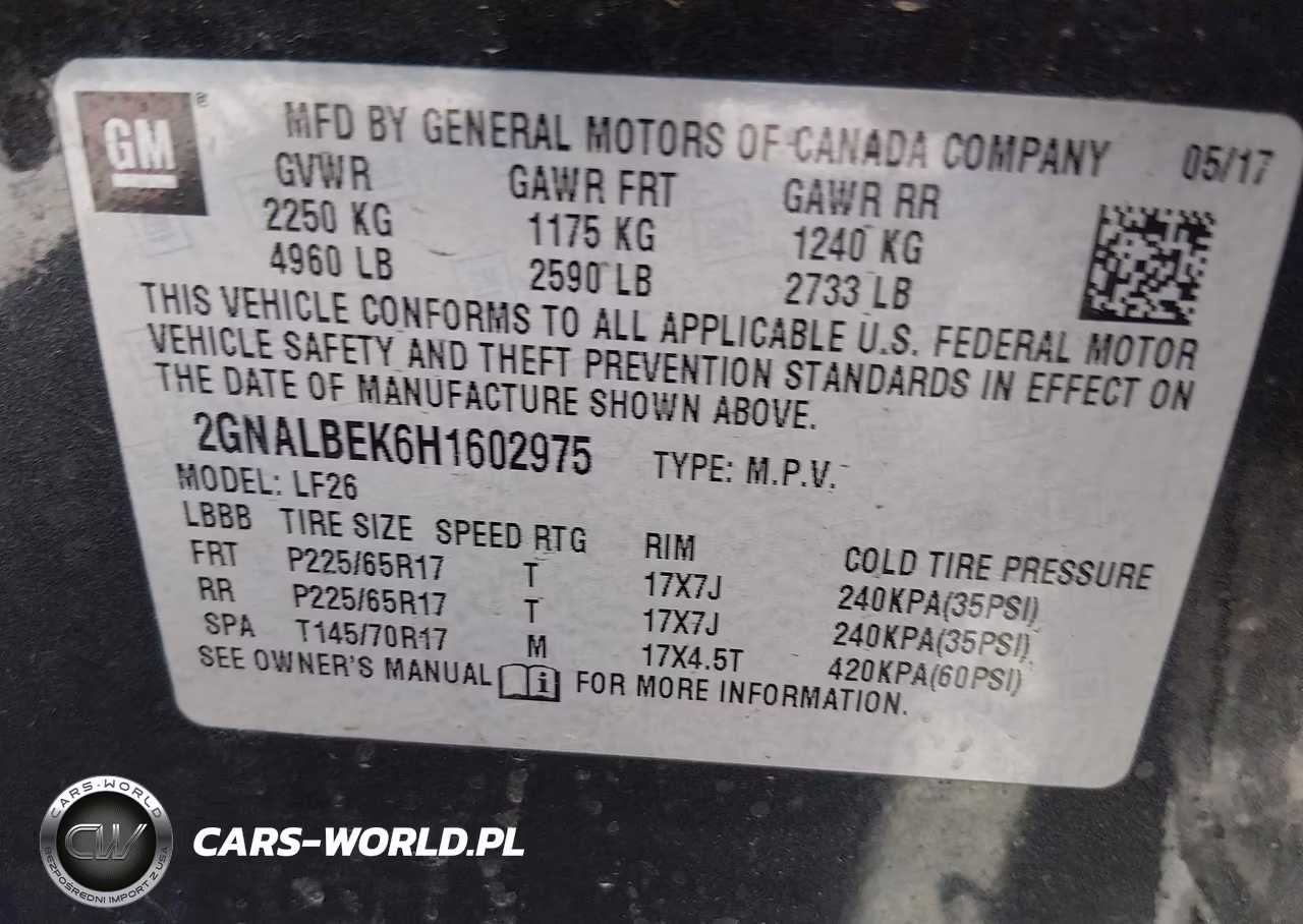 2017 Chevrolet Equinox Ls VIN:2GNALBEK6H1602975 - 9