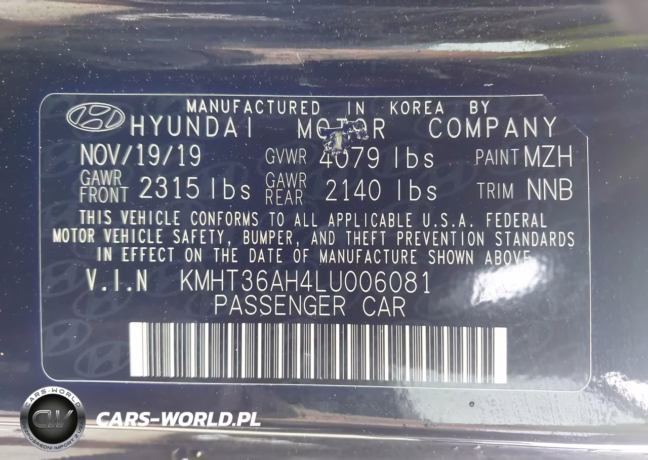 2020 Hyundai Veloster N VIN:KMHT36AH4LU006081 - 9