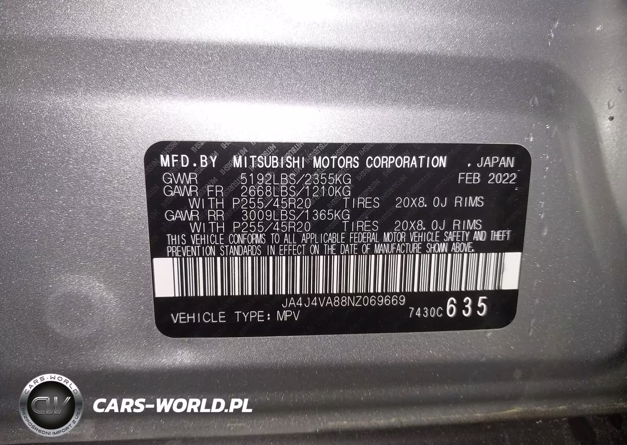 2022 Mitsubishi Outlander Sel 2.5 S-Awc-Sel Launch Edition S-Awc-Sel Special Edition S-Awc VIN:JA4J4VA88NZ069669 - 9