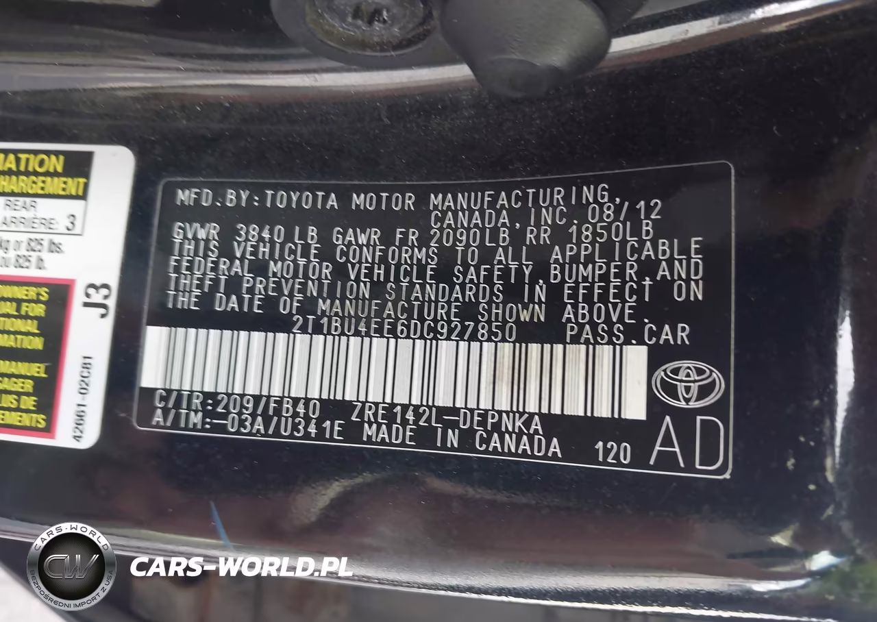 2013 Toyota Corolla Le VIN:2T1BU4EE6DC927850 - 9