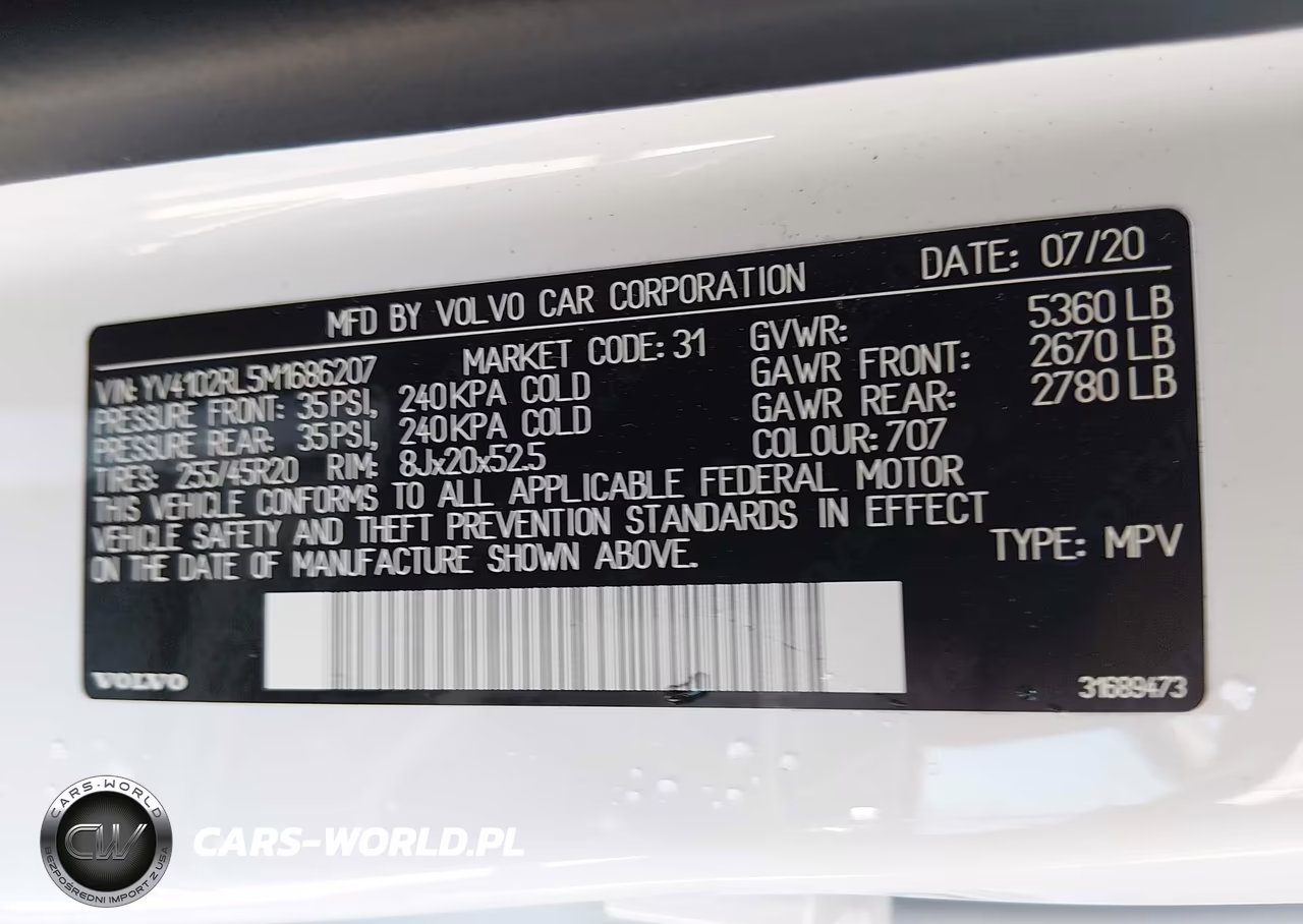 2021 Volvo Xc60 T5 Inscription VIN:YV4102RL5M1686207 - 9