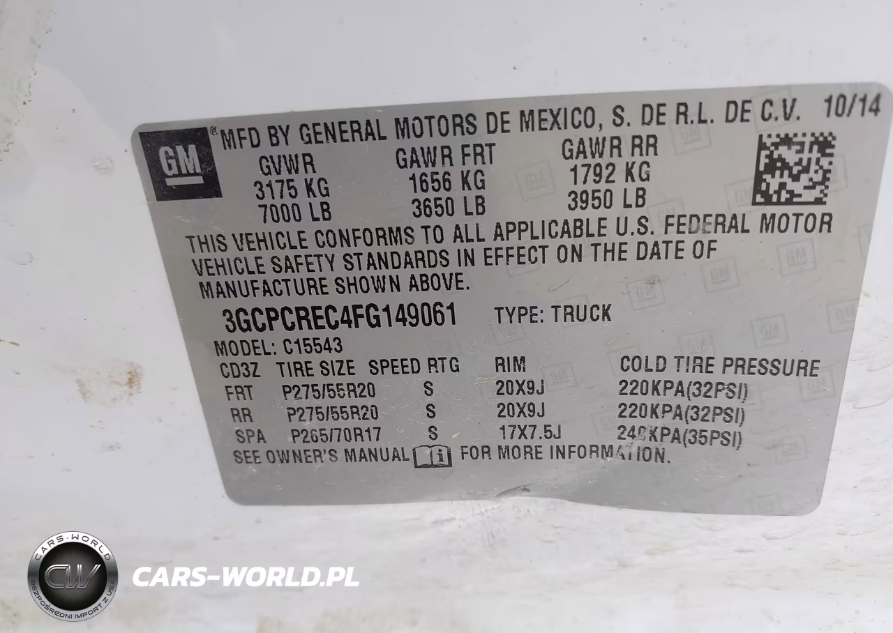 2015 Chevrolet Silverado 1500 Lt VIN:3GCPCREC4FG149061 - 9
