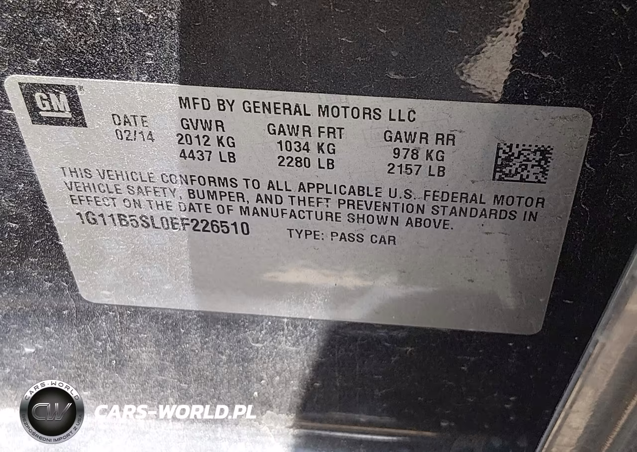 2014 Chevrolet Malibu 1Ls VIN:1G11B5SL0EF226510 - 9