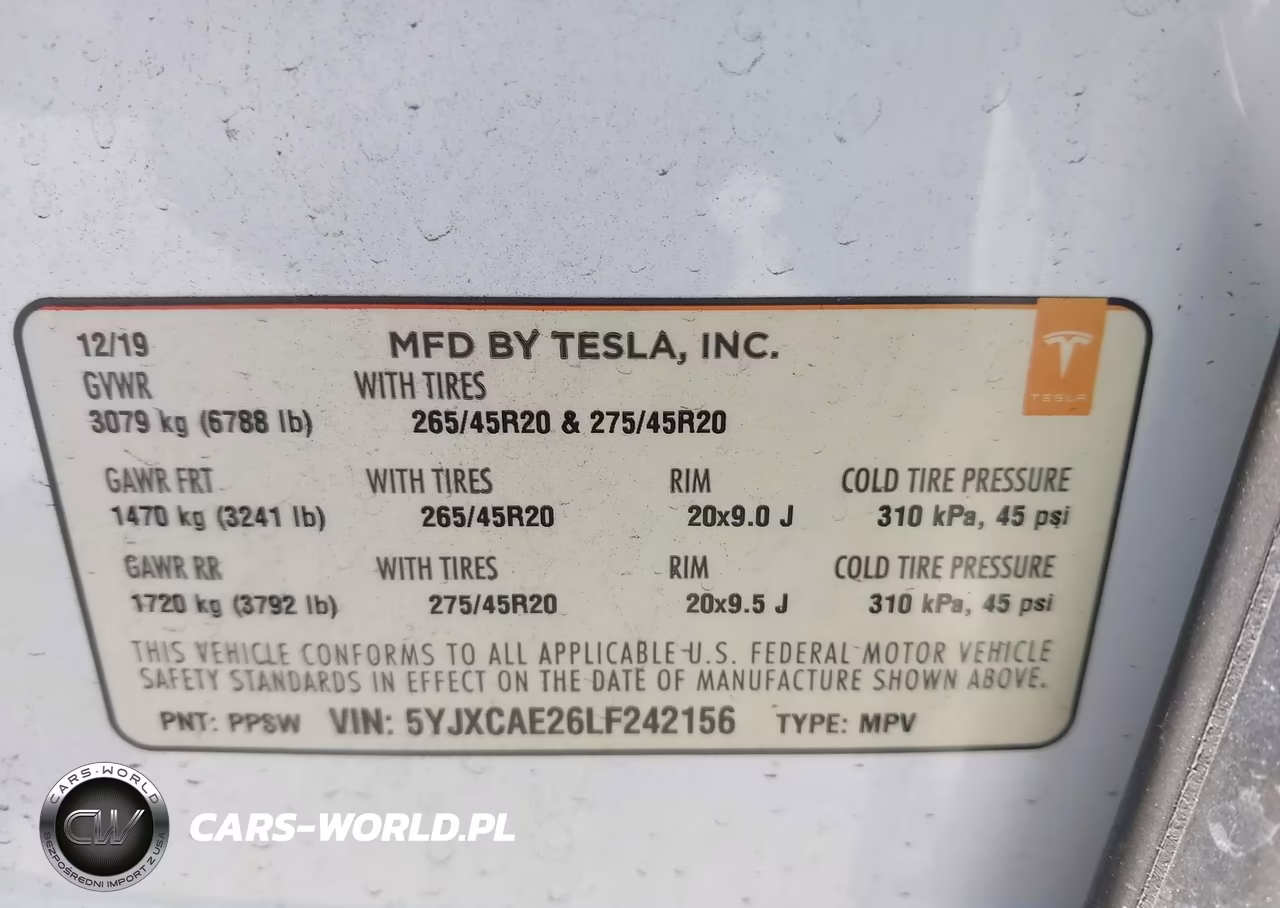 2020 Tesla Model X Long Range Dual Motor All-Wheel Drive-Long Range Plus Dual Motor All-Wheel Drive VIN:5YJXCAE26LF242156 - 9