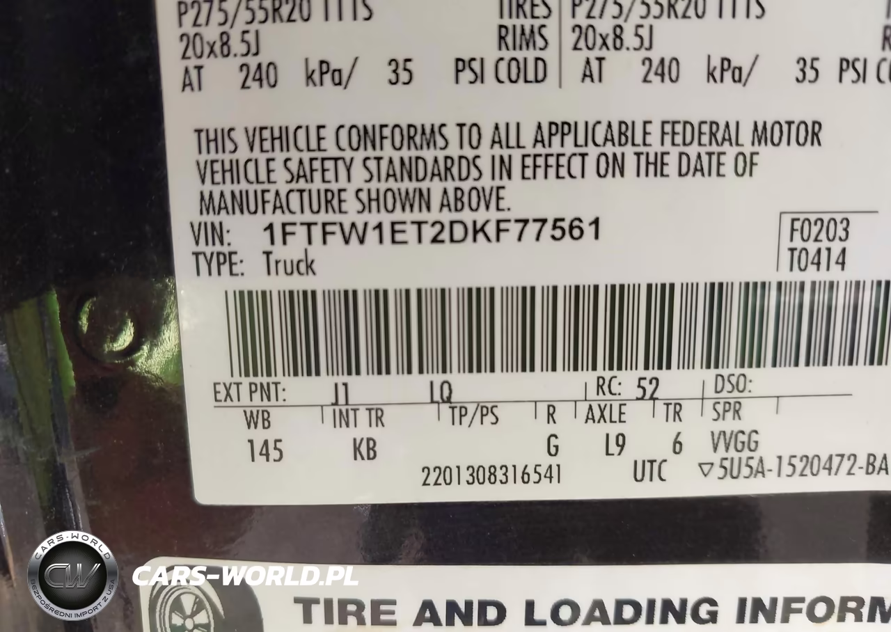 2013 Ford F-150 King Ranch VIN:1FTFW1ET2DKF77561 - 9
