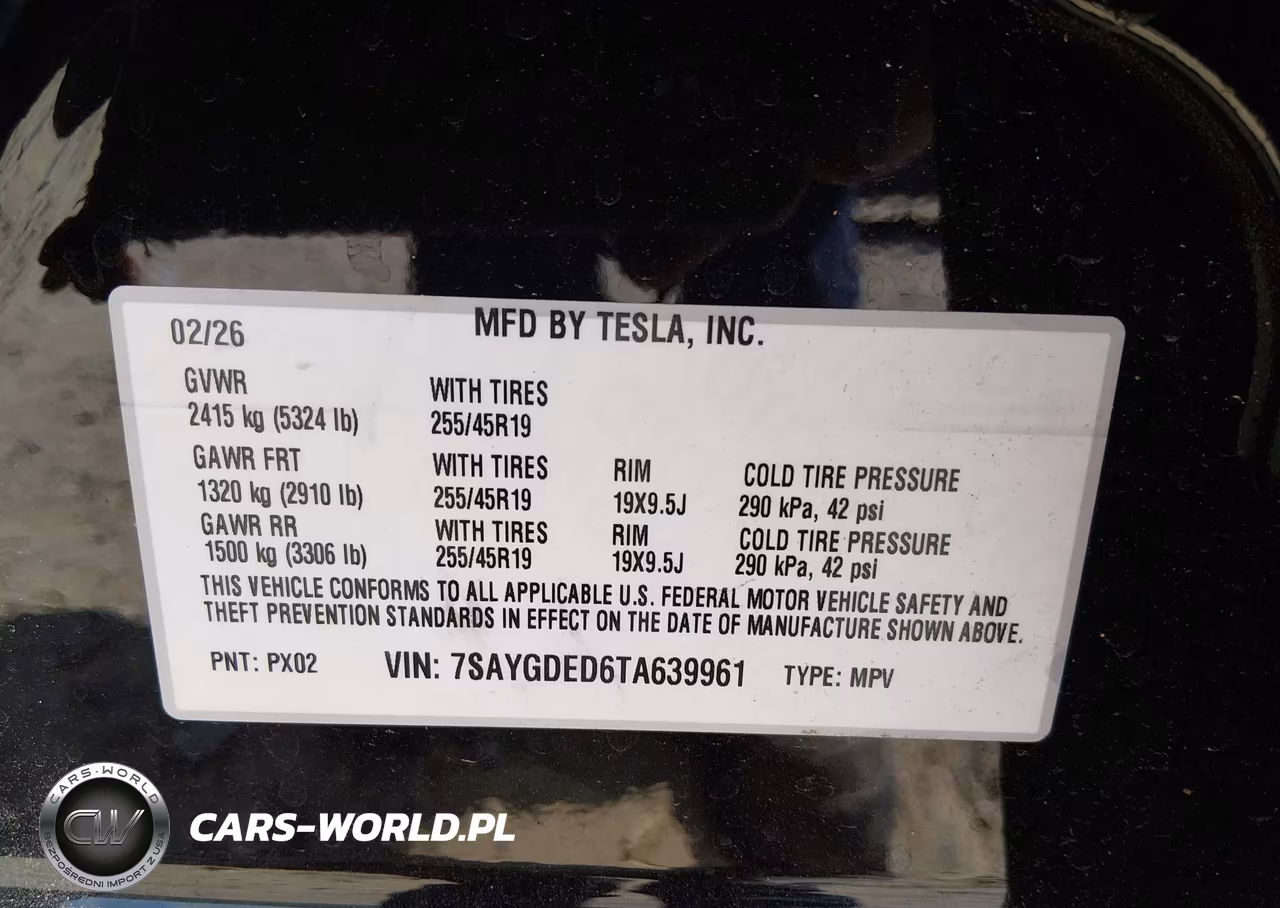2026 Tesla Model Y Premium Rear-Wheel Drive-Rear-Wheel Drive VIN:7SAYGDED6TA639961 - 9