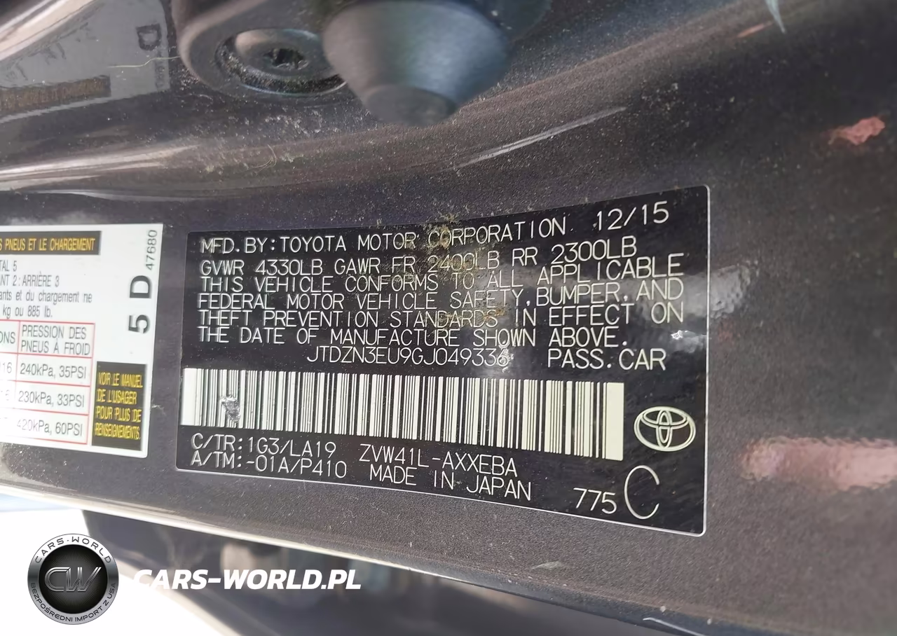 2016 Toyota Prius V Four VIN:JTDZN3EU9GJ049336 - 9